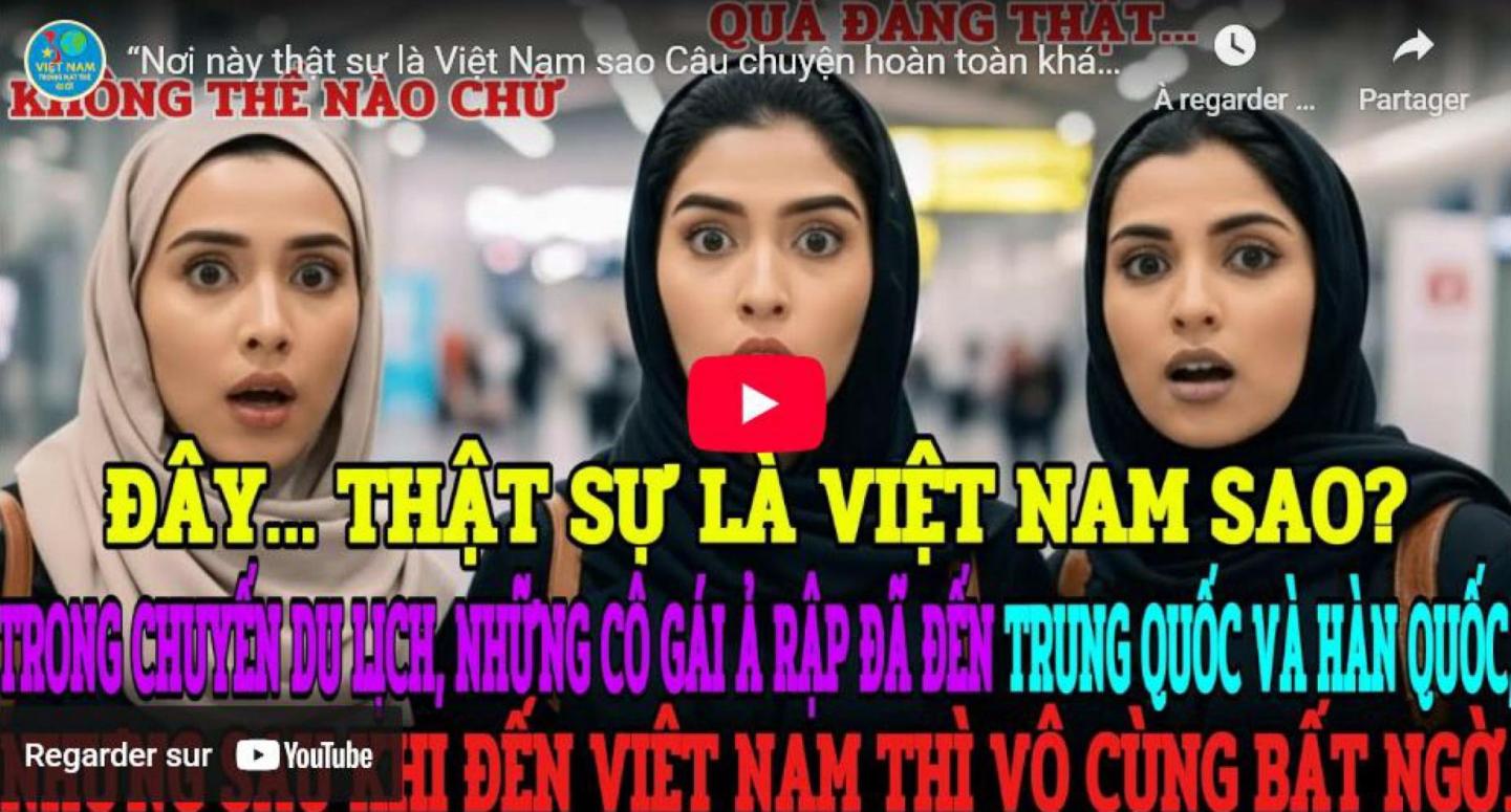 BA NỮ DU KHÁCH ARAB BẤT NGỜ KHI ĐẾN VIỆT NAM